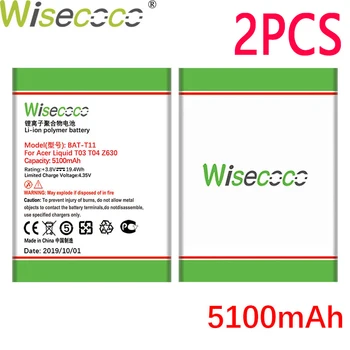 WISECOCO 2VNT 5100mAh GPGB-T11 Baterija Acer Liquid T03 T04 Z630 Z630S Mobiliojo Telefono Naujausias Gamybos Baterija+Sekimo Numerį