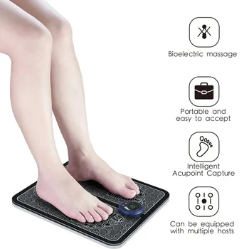 Karšto Naujas EMS Kojos Performavimas USB Foot Massager Belaidžio Nuotolinio Valdymo Masažo Pagalvėlė Namų Masažo Pagalvėlė Pėdos Įrankiai