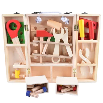 Montessori Medžiaga Švietimo Mediniai Žaislai, Mediniai Įrankių Rinkinys Montessori Praktinių Gyvenimo Priemonės Montessori Žaislų 3 Metus UC1565H