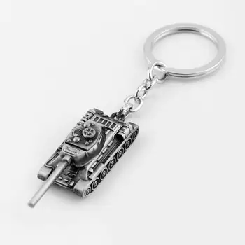 2 Spalvų 3D World of Tanks Key chain Metalo, Raktų pakabukai Dovanų Chaveiro Automobilio Pultelio Papuošalai Žaidimas Raktų pakabukas Suvenyrų Didmeninės
