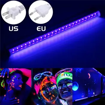 UV LED Kietinimo Šviesoje dviejų eilių 395nm Shadowless Lempa UV Klijų Kietėjimo Ultravioletinių spindulių UV Šviesos Juosta ES Plug