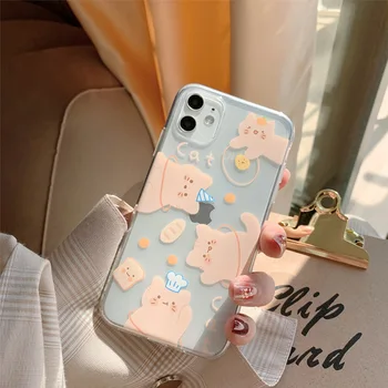 2021 INS Populiarus Minkštas Cute Cat, Case Cover For iPhone XSMAX