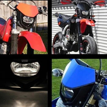 SPEEDPARK 7 spalvų Universalus 35W Motociklų Enduro priekinis žibintas H4 Žibintas tinka KTM * Honda Suzuki Yamaha Kawasaki, BMW