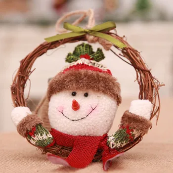 Naujas Elf Lėlės Kalėdų Papuošalų Medis Pakabukas Vyras Sniego Elnias Rotango Meno Mažas Girliandą Rotango Žiedas, Papuošalų LF98008