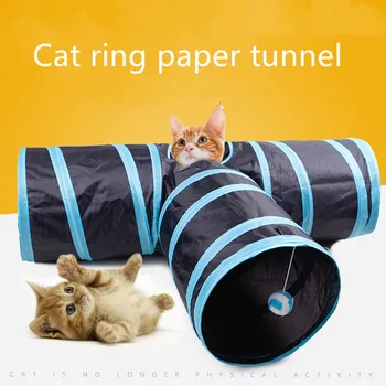 3 Skylės Naminių Kačių Tunelio Žaislai, Sulankstomas Naminių Kačių Mokymo Interaktyvus Įdomus Žaislas, Skirtas Kačių, Triušių Gyvūnų Žaisti Tunelio Vamzdis