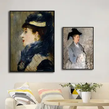 Namo Apdaila Spausdinti Drobė Menas, Sienų Nuotraukas Kambarį Plakatas Paitings prancūzijos Edouard Manet Oli Neįrėminti Brėžiniai Moteris
