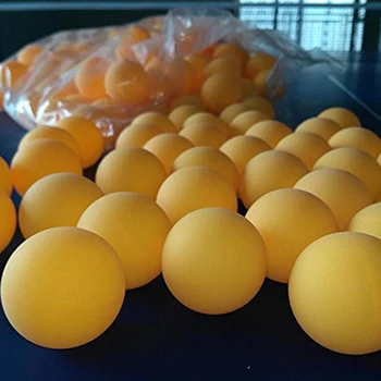 50 vnt 40 mm stalo teniso mokymo kamuolius, ping pong kamuolius, Yelow/Balta Atsitiktinis