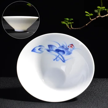 Rankomis Dažyti porceliano arbatos Puodelio 1pcs,Kinų stiliaus modelis keramikos patys puodeliai,Kung Fu Teacup,Arbatos aksesuarai Puer taurės rinkinys