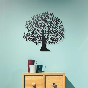 Naujos Sienos Kabančios Dekoracijos Skersmuo 60cm Gyvybės Medžio, Geležies Meno Namuose Kabo Ornamentu Metalo, Medžio Pavasarį Šalies Sienų Dekoras