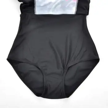 Plius Dydis Moterų vientisi maudymosi kostiumėlį Gėlių Spausdinti Moterų Paplūdimio su Sijonu Plaukti Suknelė Paminkštinta Push-Up Maudymosi Kostiumas S~6XL