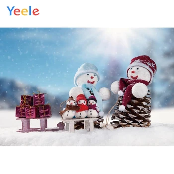 Yeele Kalėdų Medžio Sniego Fone Latern Žaislas Dovana Kūdikio Prekėms, fotografija, Fotografijos fone Kūdikio fotosesiją Photocall