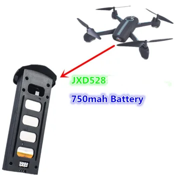 JXD528 GPS Nuotolinio Valdymo pultas RC Drone Modelis Atsarginės Dalys Batttery 7.4 V 750MAH Įkrauti Bateriją, su 3 baterijos drone atsarginės dalys