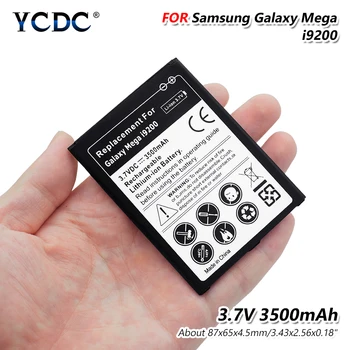 1PC 3500mAh 3.7 VDC Pakeitimo Li-ion Baterija Samsung Galaxy Mega 6.3 I9200 Bendrasis Įkraunama Ličio Baterijos