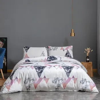 Išplėstinė Užvalkalai marmuro geometrinių dizaino patalynės komplektas vieną dvigubo patalynė antklode padengti nustatyti Antklodė Padengti Užvalkalai Namų Tekstilės