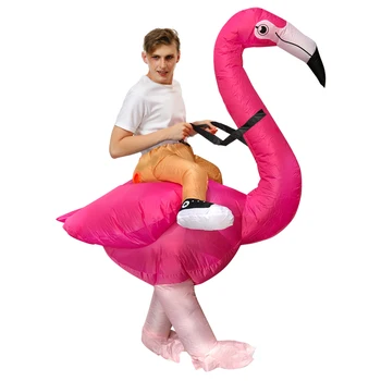 Suaugusiųjų Puras Flamingo Pripučiamas Kostiumas Helovyno Cosplay Kostiumai, Vaidmuo Žaisti Karnavalas Šalies Anime Talismanas Išgalvotas Suknelė