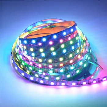 [Septynių Neon]Nemokamas pristatymas atskirai adresuojamo 5050 skaitmeninis spalvinga RGB 60led/m 5V ws2811/ws2812/ws2812b LED SMD juostos