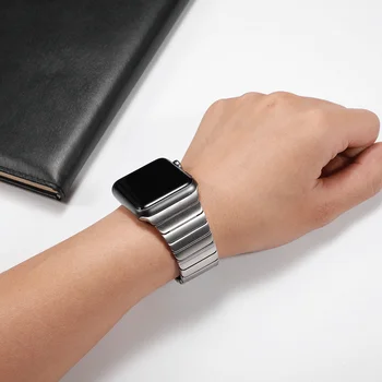 Nerūdijančio plieno Dirželis Apple watch band 44mm/42mm 40mm 38mm iwatch smartwatch apyrankė 
