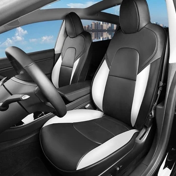 Automobilių Sėdynių Užvalkalai Už Tesla Model 3 Visiškai Supa Vandeniui Odos Sėdynės Gynėjas Su Oro Angomis Inerior Priedai