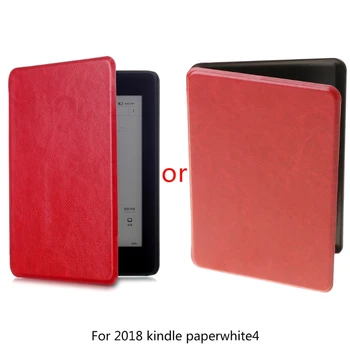 Universalus E-knygų Skaitytuvas Padengti dirbtinės Odos Apsauginį kiautą Magnetinio Atveju 2018 Kindle Paperwhite 4 PQ94WIF