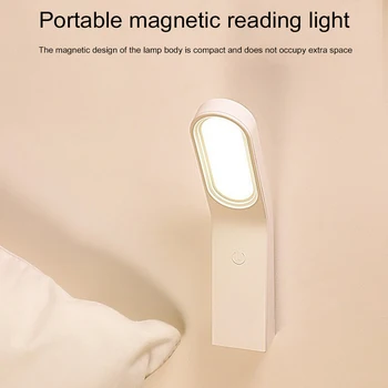 LED Paprastas Stalo Lempos Nešiojamų Magnetinio USB Įkrovimo Stalo Lempos Touch Tamsos Tinkamas Mokymosi ir Skaitymo
