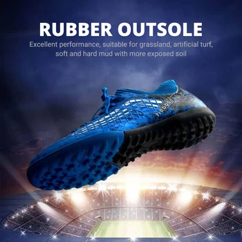 TIEBAO Vyrų Futbolo Bateliai Gumos Padas Chuteira Futebol 3D PVC Viršutinė Futbolo Batai Sporto Mokymo Futbolo Batai Auliukiniai Apsaugoti