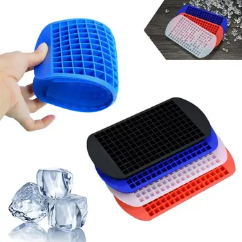 160 Tinklų Ledo Kubeliai Šaldytų Mini Cube Silikono Ledo Pelėsiai, Pelėsiai Dėklas Virtuvės Įrankis (Atsitiktinė Spalva)