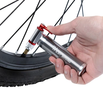 VAKARŲ DVIRAČIAIS, nešiojamas mini CO2 dviračių siurblys lydinio ultralight kalnų dviračių kelių dviratį CO2 pripūtimo dviračių siurblio priedai