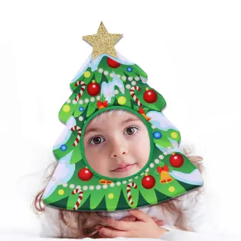 Kalėdų Eglutė Skrybėlę Cosplay Temą Šalis Skrybėlę Juokingas Kalėdų Skrybėlę galvos Apdangalai Kalėdų Atostogų Šalių Rekvizitai
