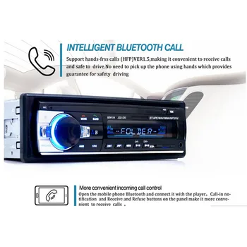 AMPrime 1Din Automobilio Radijo Stereo Bluetooth Nuotolinio Valdymo Kroviklis, telefonas, USB/SD) Audio MP3 Grotuvas 1 DIN In-Dash 12V Automobilio Audioradio