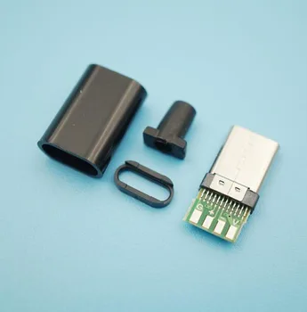 100vnt USB Duomenų Litavimo C Tipo USB Power Duomenų lizdas, jungtis remontas telefono mobilieji telefonai