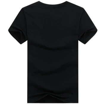 BINYUXD medvilnės 3d marškinėliai vyrams 2017 m. vasaros naują arrvial 3D juokinga vilkas žmogaus T-shirt pratęstas plius dydis 5XL balta juoda mėlyna