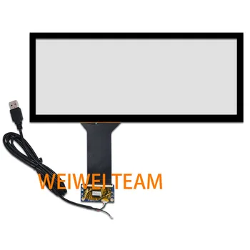 Wisecoco 12.3 colių HSD123KPW1-A30 LCD ekranas su lietimui Ultra Wide ištemptas Baras Ekranas 1920*720 Automobilių VGA LVDS ratai valdyba