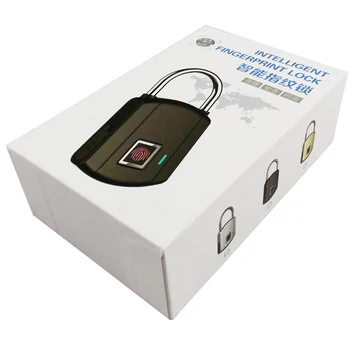 USB Įkrovimo Smart Keyless Elektroninį pirštų Atspaudų Užrakinti Namų Anti-theft Saugos Saugumo Spynos, Durų Bagažo Atveju Lock usb naujo