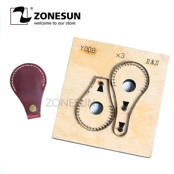 ZONESUN Individualų odos pjaustymas mirti formos raktų žiedas fob turėtojas punch PVC/EVA lapas cutter pelėsių 