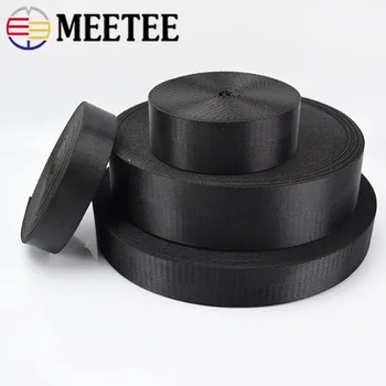 Meetee 5meter 25/32/38/50mm Nylon Black Rišimo Juostos Eglute Modelio 
