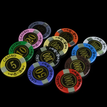 80PCS/SET Imitacija, Kristalų Žetonų Pokerio Žetonų Texas Hold ' em 
