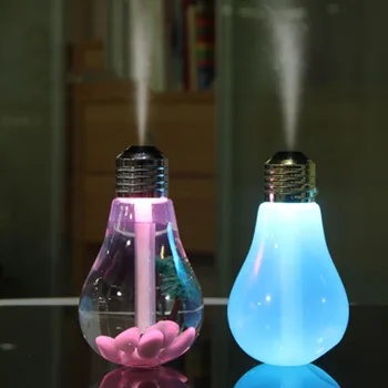 USB Lemputė Ultragarsinis Drėkintuvas Veido Garlaivis Kūrybos Spalvinga Naktį LED Lempos eterinis Aliejus Difuzoriaus Veido Inhaliatoriaus Rūko Purkštuvu
