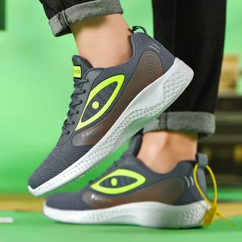Naujas patogus ir kvėpuojantis atsitiktinis batų drobė batai vyriški bėgimo bateliai butas šviesos batus dėvėti, atsparus smūgio absorbcija