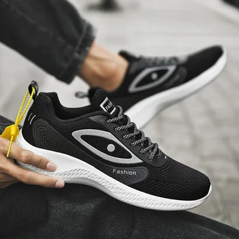 Naujas patogus ir kvėpuojantis atsitiktinis batų drobė batai vyriški bėgimo bateliai butas šviesos batus dėvėti, atsparus smūgio absorbcija
