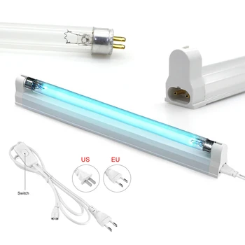 Kvarco Lempos Sterilizer UV Lempa 220V 110V 6W 8W T5 Vamzdis Ozono Baktericidiniu Šviesos Baktericidinį Ultravioletinė Lempa Dezinfekcijai Deodor