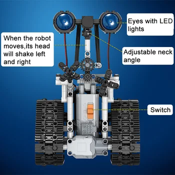 408 Vnt Plytų Nuotolinio Valdymo Robotas įrangos pardavimas, biuro įrangos Miesto Automobilio Modelio Blokai Berniukas Gimtadienio dovana Vaikams Dovanos RC Žaislai Vaikams