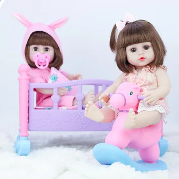 Lėlės gali tualetą 39cm bebe kūdikių lėlės reborn Modeliavimas Kūdikių Lėlės, Minkšti Silikoniniai Atgimsta Bamblys Žaislai Mergaitėms, Vaikams