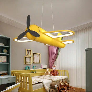 Vlastti led pakabukas šviesiai geltonos mėlynos šviesos vaikų kambario, miegamojo, vaikų, kūdikių berniukų namų dekoro AC85-265V priedai veltiniams, vilna lempa