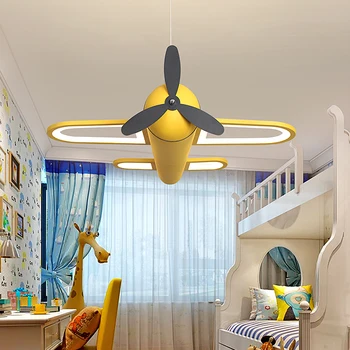Vlastti led pakabukas šviesiai geltonos mėlynos šviesos vaikų kambario, miegamojo, vaikų, kūdikių berniukų namų dekoro AC85-265V priedai veltiniams, vilna lempa