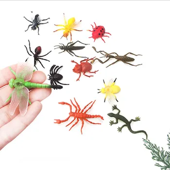 Modeliavimo Vabzdžių, Gyvūnų Modelio Vaikams, Žaislai Jūrų Gyvybės Ūkio, Gyvūnų, Vaikų Ankstyvojo Lavinimo Žaislas 12PCS Per Modelis Smegenų Gme