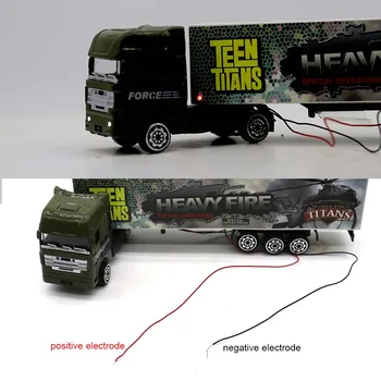 HO Lydinio Sunkvežimių Modelio LED Šviesos/Ne-Šviesos Žaislas Smėlio Lentelė Pastato Modelio Surinkimas taptų 