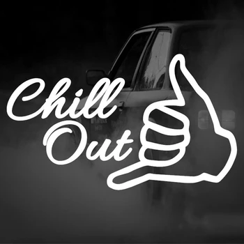 Chill Out Shaka Ranka Pasirašyti Automobilių Siena Langas Vinilo Lipdukas Lipdukas Mados Asmenybės Kūrybos Automobilių Lipdukai