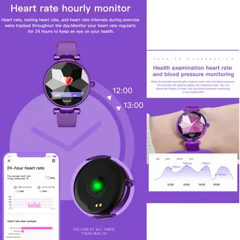 B80 Smart Watch moterų Širdies ritmo Monitorius Kraujo Spaudimas Fitneso Aktyvumo Seklys Smart Apyrankę Mados Ponios smartwatch