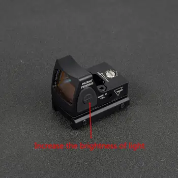 Medžioklės Mini RMR Red Dot Akyse taikymo Sritis Kolimatorius Glock Reflex Akyse taikymo Sritis Reguliuojamas Ryškumas uoksai Airsoft Optika Akyse