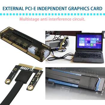 Profesinės V8.0 EXP GDC Žvėris Nešiojamas Nepriklausoma Išorinė Vaizdo plokštė Dokas Mini PCI-E vaizdo plokštė už Sąsiuvinis